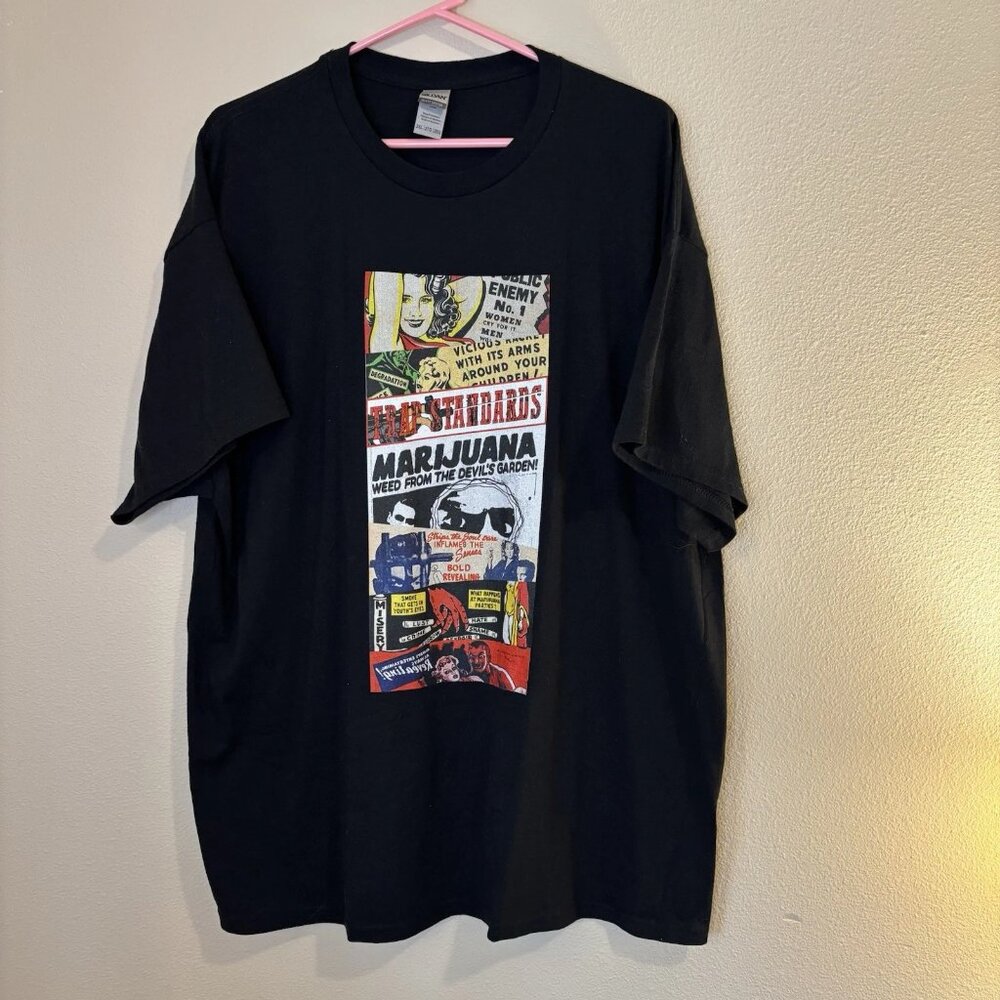 Hot Topic T Shirt Reefer Madness Graphic Comic Style Men's 2 XL Black - Picture 2 of 8